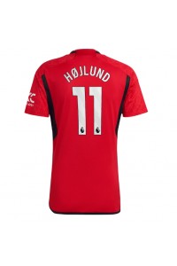 Fotbalové Dres Manchester United Rasmus Hojlund #11 Domácí Oblečení 2023-24 Krátký Rukáv